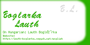 boglarka lauth business card